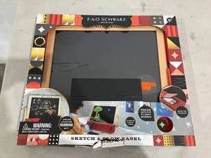 lot 200 image: FAO Schwarz Sketch and Glow Easel 2-in-1 Art Studio