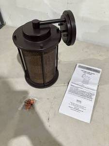 lot 209 image: Home Decorations Collection Joelle Antique Bronze Outdoor Wall Lantern Sconce