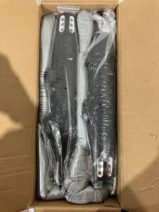 lot 222 image: SHARKROAD 3 Black Slip on Mufflers Exhaust for Harley 2014-2022 Iron 883 Exhaust, Sportster 1200