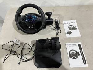 lot 230 image: DOYO 270 Degree Driving Force Sim Gaming Racing Wheel with Responsive Gear and Pedals
