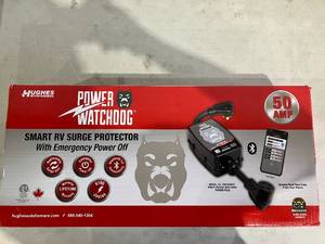 lot 235 image: Power Watchdog 50 Amp Portable Bluetooth Surge Protector with Auto Shutoff