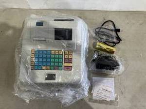 lot 242 image: Aohuada White 12V Electronic Cash Register