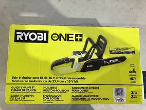 lot 251 image: RYOBI ONE 18V 10 in. Battery Chainsaw with 1.5 Ah Battery and Charger