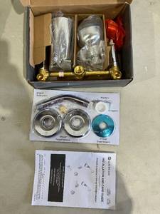 lot 260 image: Glacier Bay Chrome Aragon 2-Handle 1-Spray Shower Faucet Set (Valve Included)