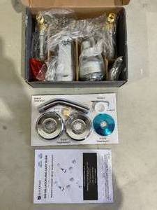 lot 261 image: Glacier Bay Chrome Aragon 2-Handle 1-Spray Shower Faucet Set (Valve Included)
