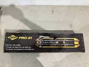 lot 267 image: QEP 21 in. Professional Tile Cutter with 78 in. Titanium-Coated Tungsten Carbide Scoring Wheel