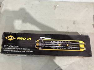 lot 269 image: QEP 21 in. Professional Tile Cutter with 78 in. Titanium-Coated Tungsten Carbide Scoring Wheel