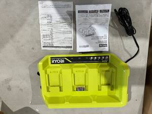 lot 270 image: RYOBI 40V 3-Port Quick Charger
