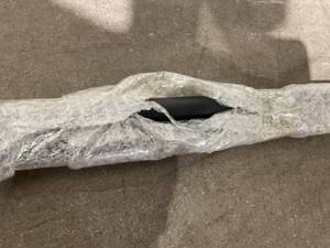 lot 533 image: Muzata 5ft Staircase Pipe Handrail - Black