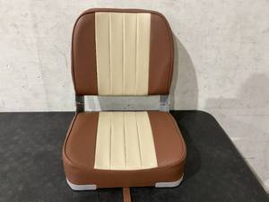 lot 540 image: Leader Accessories Deluxe Folding Marine Boat Seat - BrownSand