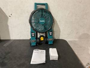 lot 356 image: Makita DCF201Z 18V LXT Job Site Fan - Tool Only