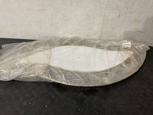 lot 361 image: ironsmithn Gold Finish Wall Mounted Leaf Mirror