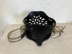 lot 319 image: SELEWARE Black Heavy-Duty High Back Full Bucket Toddler Swing Seat