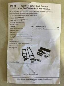 lot 321 image: 10L0L Universal Golf Cart Rear Seat Safety Grab Bar