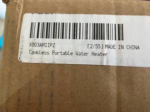 lot 342 image: 6L Tankless Portable Water Heater - White