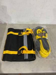 lot 53 image: King-AUTO 58 inch x 20 ft. Yellow Kinetic RecoveryTowing Rope