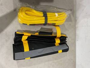 lot 52 image: King-AUTO 58 inch x 20 ft. Yellow Kinetic RecoveryTowing Rope