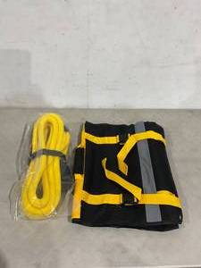 lot 54 image: King-AUTO 58 inch x 20 ft. Yellow Kinetic RecoveryTowing Rope