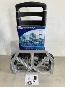 lot 560 image: Multi Function Folded Trolley - Black