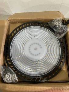 lot 571 image: Lightdot 200W LED High Bay Light - Black - 4 Pack