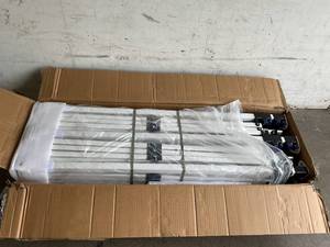 lot 23 image: HOPERAN 10 x 20 ft. White Pop-Up Canopy Tent with Sidewalls