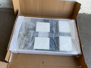 lot 41 image: YEFU Navy Blue Weather Resistant Plastic Adirondack Chair