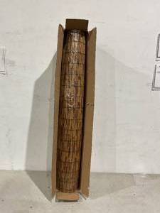 lot 73 image: ZNCMRR Natural Brown Reed Bamboo 4 ft. Fencing Roll