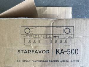 lot 337 image: Starfavor 6 Channel Home Theater Karaoke Audio Amplifier System Receiver - Black