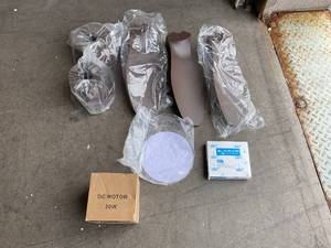 lot 375 image: LODADRA 32 Small Ceiling Fan with Light Remote Control - Brown