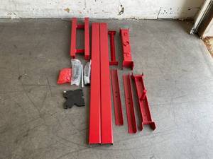 lot 516 image: BIG RED T51201 Torin Steel 12 Ton H-Frame Hydraulic GarageShop Floor Press with Stamping Plates
