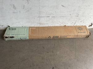 lot 521 image: ZINUS Van 16 Inch Black Metal Queen Size Platform Bed Frame