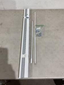 lot 611 image: LazBlinds Cordless 29 x 64 inch White Aluminum Mini Blinds