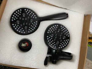 lot 21 image: New Ello & Allo Single-Handle 24 Spray Tub & Shower faucet - Black