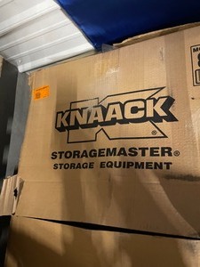 lot 4 image: New Knaack 49 in. W x 30 in. L x 60 in. H, Steel Jobsite Storage Piano Box