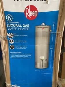 lot 7 image: Rheem Performance 40 Gal. Tall 6-Year 36,000 BTU Natural Gas Tank Water Heater
