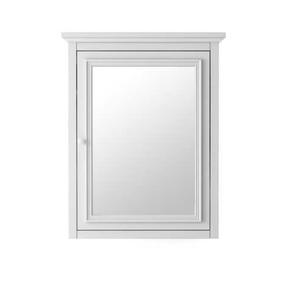 lot 36 image: New Home Decorators Fremont 24 in. W x 30 in. H Framed Rectangular Bathroom Vanity Mirror in White