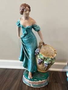 Vintage Woman Plant Holder & Troll Plant Holder