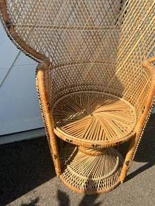 Vintage Boho Chic Peacock Chair