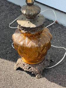 Vintage Amber Lamp