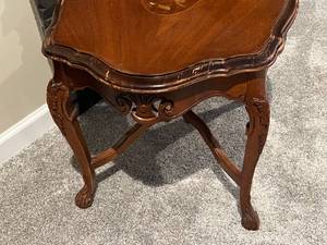 Antique Wood End Table