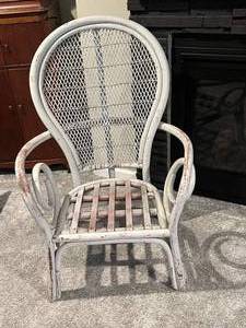 Grayish Wood Chair