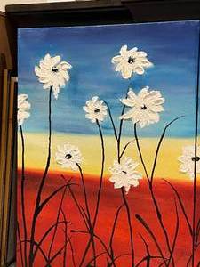 Set of 3 Floral Paintings