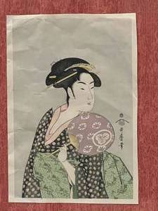 Lattice Framed Asian Print