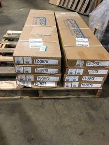8 Boxes of Cap A Tread Trail Oak 47 in. L x 12.15 in. W x 2.28 in. T Vinyl Stair Tread Cover Adhesive Customer Returns See Pictures