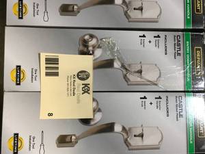 Lot of Assorted Defiant Castle Satin Nickel Entrance Door Handleset with Hartford Interior Knob  Customer Returns See Pictures
