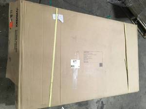 Husky 52 in. W x 24 in. D Adjustable Height Solid Wood Top Workbench Table in Black Customer Returns See Pictures