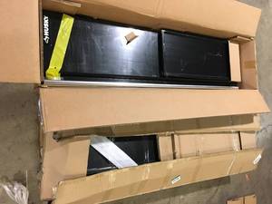 2 Lots of Assorted Garage Cabinets For Parts  Customer Returns See Picture