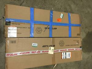 Everbilt Genevieve 4 ft. White Adjustable Closet Organizer with Long Hanging Rod and 6 Shelves  Customer Returns See Picture