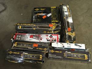 Lot of Tile Cutters Various Models and Conditions  Customer Returns See Pictures