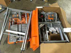 Lot of Tile Saw Cutters Table Customer Returns See Pictures